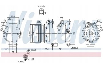 COMPRESSOR AIR CONDITIONING COMPRESSOR 890045 NISSENS Catalog number of substitutes ACAUTO AC 01HA085 ACAUTO AC 03XX01 ACAUTO AC