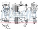 COMPRESSOR AIR CONDITIONING COMPRESSOR 89346 NISSENS Car type cargo vans passenger cars