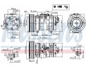 Air conditioning compressors NISSENS 89609 compressors Part manufacturer Nissens