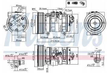 Air conditioning compressors NISSENS 89609 compressors Part manufacturer Nissens