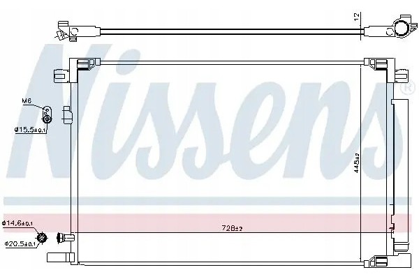 CONDENSER AIR CONDITIONING COOLER 941225 NISSENS Car type passenger cars