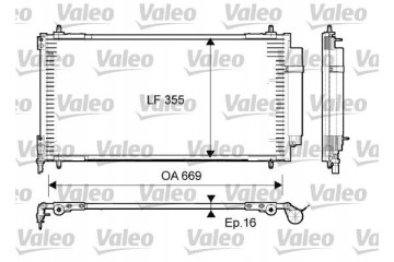 Air conditioning radiator condenser VALEO 814065 Part manufacturer Valeo