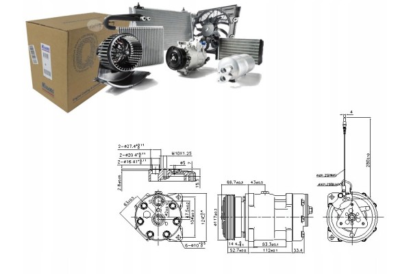 617 683_B COMPRESSOR FOR CLIMATE OPEL MOVANO A 98 Compressor ID SD7H15