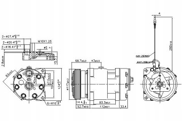 617 683_B COMPRESSOR FOR CLIMATE OPEL MOVANO A 98 Version European