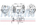 Compressor air conditioning NISSENS 890058 Part manufacturer Nissens
