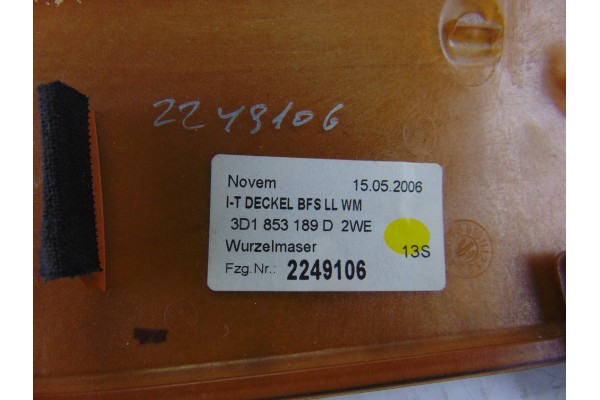 3D1853189D MOLDURAS DELANTERAS VOLKSWAGEN PHAETON (3D3/3D7) TDI V6 4Motion (5 asientos) 2007 3D1853189D 198606 VOLKSWAGEN - 2