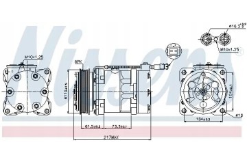 COMPRESSOR AIR CONDITIONING COMPRESSOR 89056 NISSENS Catalog number of substitutes ACAUTO AC 01SD042 ACAUTO AC 02SD01 ACAUTO AC 