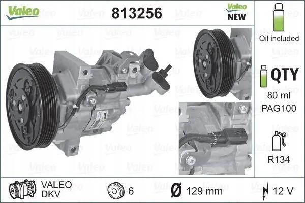 COMPRESSOR AIR CONDITIONING COMPRESSOR 813256 VALEO Packaging status original