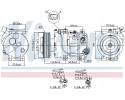 Compressor air conditioning NISSENS 890651 Part manufacturer Nissens