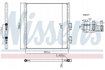 CONDENSER AIR CONDITIONING COOLER 941308 NISSENS Packaging status original