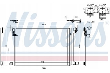 Condenser air conditioning NISSENS 940685 Part manufacturer Nissens