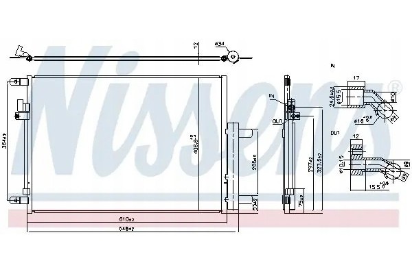 CONDENSER AIR CONDITIONING COOLER 941288 NISSENS Packaging status original