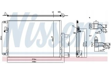 CONDENSER AIR CONDITIONING COOLER 941288 NISSENS Packaging status original