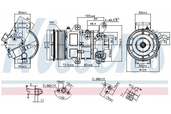COMPRESSOR AIR CONDITIONING COMPRESSOR 89516 NISSENS Car type cargo vans passenger cars