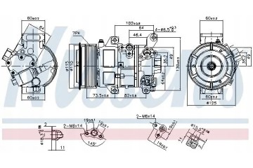 COMPRESSOR AIR CONDITIONING COMPRESSOR 89516 NISSENS Car type cargo vans passenger cars