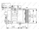COMPRESSOR AIR CONDITIONING COMPRESSOR 32175 NRF Catalog number of the part 32175