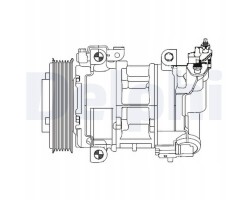 Compressor klim citroen berlingo 10 DELPHI CS20325