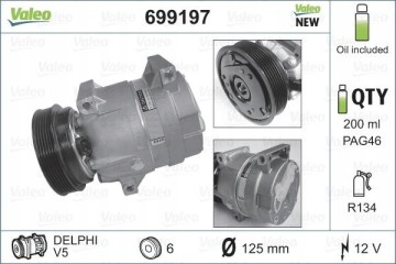 VALEO 699197 air conditioning compressor Part manufacturer Valeo