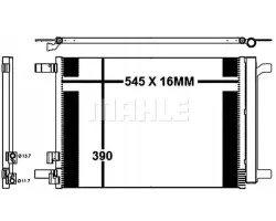 Mahle AC 772 000P Condensador de Aire Acondicionado
