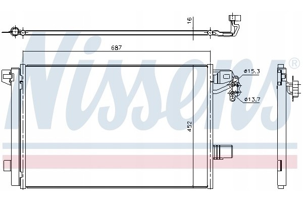Air conditioning radiators NISSENS 940345 condensers Part manufacturer Nissens