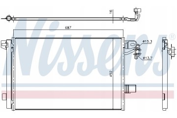 Air conditioning radiators NISSENS 940345 condensers Part manufacturer Nissens