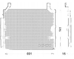 CONDENSER AIR CONDITIONING COOLER DCN50032 DENSO