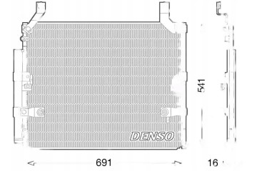CONDENSER AIR CONDITIONING COOLER DCN50032 DENSO
