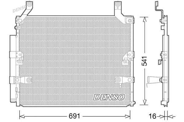 CONDENSER AIR CONDITIONING COOLER DCN50032 DENSO Packaging status original