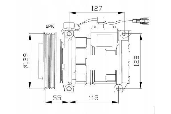 COMPRESSOR AIR CONDITIONING COMPRESSOR 32093 NRF Catalog number of the part 32093