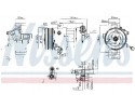 COMPRESSOR AIR CONDITIONING COMPRESSOR 890667 NISSENS
