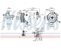 COMPRESSOR AIR CONDITIONING COMPRESSOR 890667 NISSENS