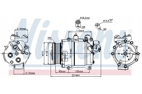 Air conditioning compressors NISSENS 89245 compressors Part manufacturer Nissens