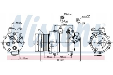 Air conditioning compressors NISSENS 89245 compressors Part manufacturer Nissens
