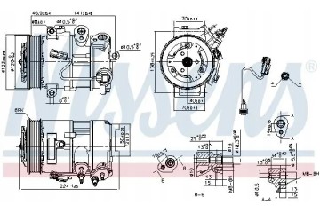AIR CONDITIONING COMPRESSOR 890375 NISSENS Catalog number of substitutes ACAUTO AC 01DN832 ACAUTO AC 03XX12 ACAUTO AC 05DN02 ACA