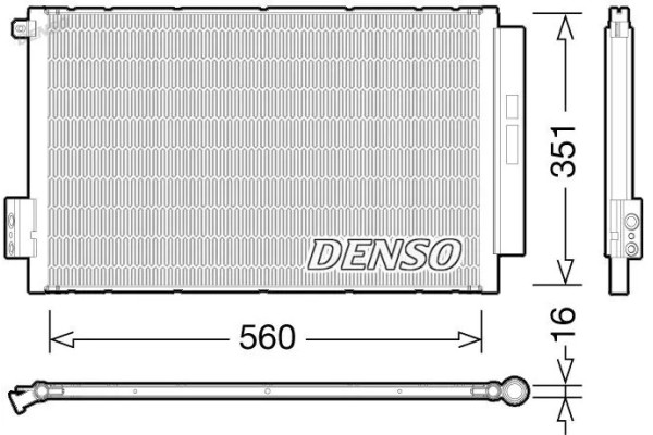 CONDENSER AIR CONDITIONING COOLER DCN09043 DENSO Packaging status original