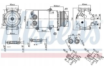 COMPRESSOR AIR CONDITIONING COMPRESSOR 890216 NISSENS Catalog number of substitutes ACAUTO AC 01VI032 ACAUTO AC 02VI01 ACAUTO AC