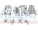 Compressor air conditioning NISSENS 890622 Part manufacturer Nissens
