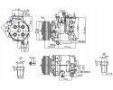 Compresor de aire acondicionado Nissens 890167 para Honda Accord 08-15