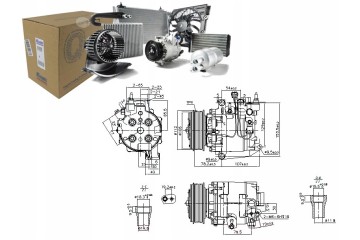 Compresor de aire acondicionado Nissens 890167 para Honda Accord 08-15