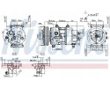 Compressor air conditioning NISSENS 89201 Part manufacturer Nissens