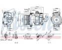 Compressor air conditioning NISSENS 890696 Part manufacturer Nissens