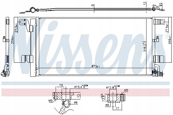 Air conditioning coolers NISSENS 940752 condensers Part manufacturer Audi OE