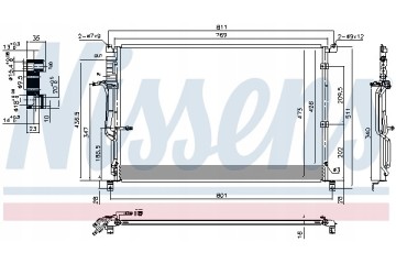 Condenser air conditioning NISSENS 940451 Part manufacturer Nissens