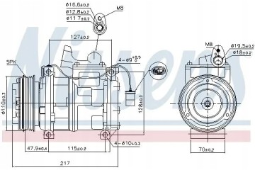 AIR CONDITIONING COMPRESSOR 89147 NISSENS Catalog number of substitutes ACAUTO AC 01DN385 ACAUTO AC 04DN01 ACAUTO AC 04DN01 D AC