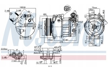 Compressor air conditioning NISSENS 890125 Part manufacturer Nissens
