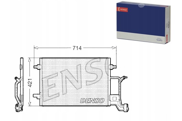DENSO AIR CONDITIONING COOLER AUDI Product weight with unit packaging 4 5 kg
