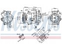 Compressor air conditioning NISSENS 890264 Part manufacturer Nissens