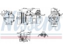 Compressor air conditioning NISSENS 890776 Part manufacturer Nissens