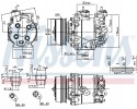 Compressor air conditioning NISSENS 890035 Part manufacturer Nissens