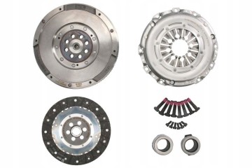 Clutch kit with double wheel and extractor bearing 240mm fits BMW Part manufacturer Valeo